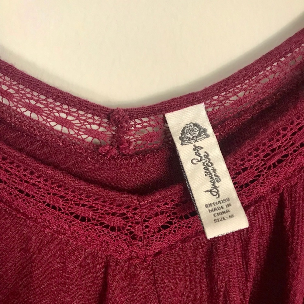 American Rag ruffle A-line top - Picture 7 of 7